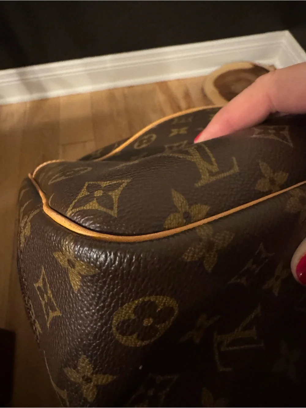 Louis Vuitton Deauvulle Brown Monogram Canvas Top-Handle Bag